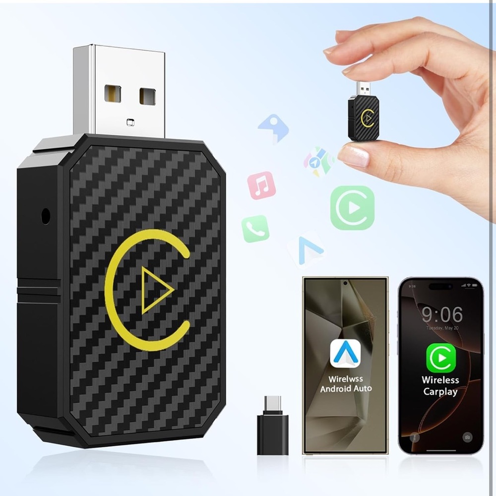 NWT Wireless Carplay Adapter & Android Auto Wireless CarPlay Adapter